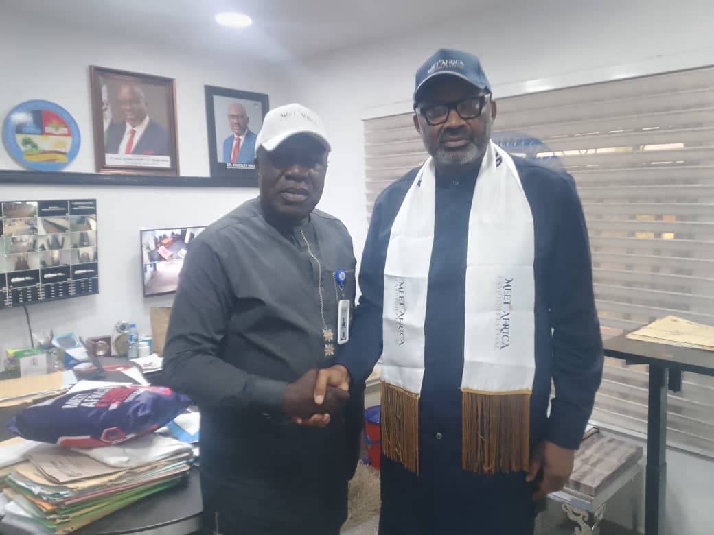 MAFEST President Mr. Charles Ozoemena and the Secretary to the Delta State Government Dr. Kingsley Emu